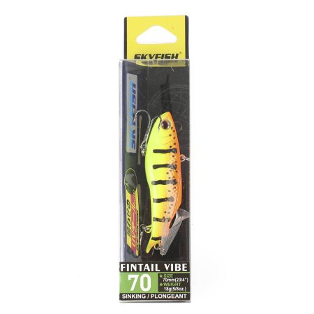 Ратлин SKYFISH "FINTAIL VIBE" 70 мм, 18 гр, Sinking, цвет: 9#